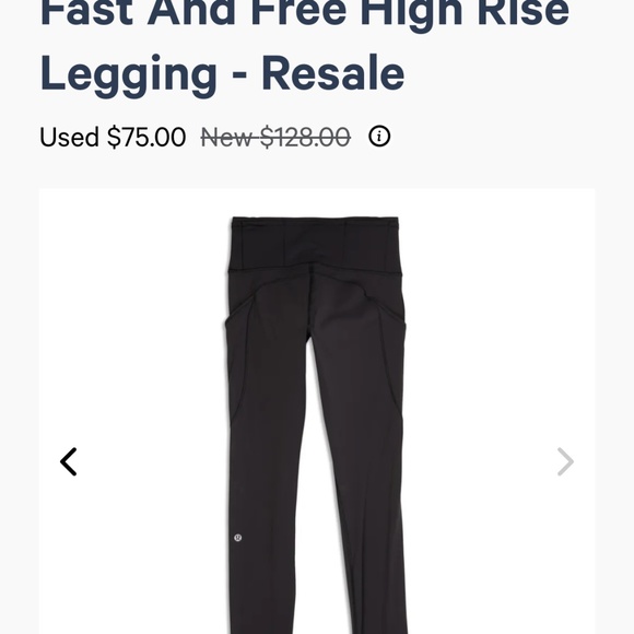 Fast and free high rise Lululemon black leggings - Picture 5 of 5